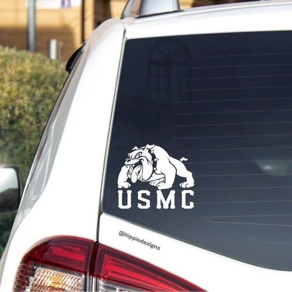 USMC Bulldog Vinyl Decal - Picture 1 of 5